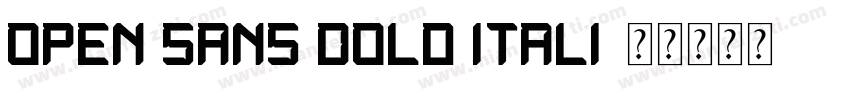 open sans bold itali字体转换